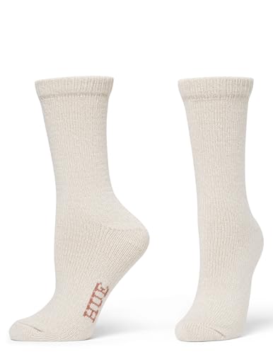 Image of HUE womens Crew Length Boot Socks, 2 Pair Pack