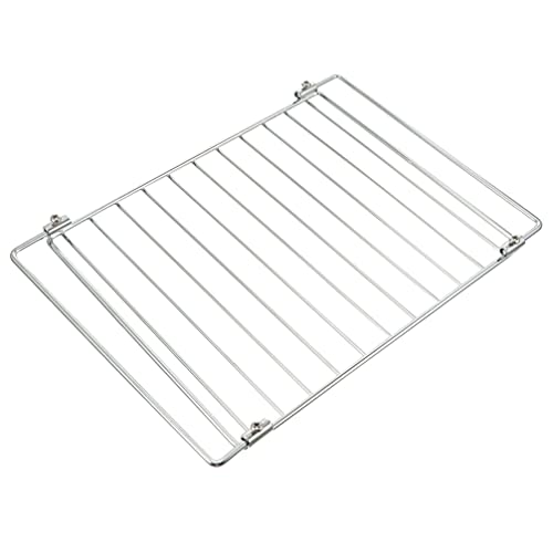 DOITOOL 1pc Grilled Net Toaster Oven Pans Barbecue Net Barbecue Grill Rack Steel Baking Mesh Tray Cooling Rack for Oven Barbecue Wire Rack Camp Oven Rectangle Stainless Steel Grilled Mesh
