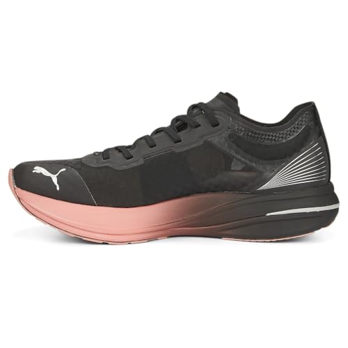 PUMA Womens Deviate Nitro Elite Carbon Running Sneakers Shoes - Black - Size 8 M3