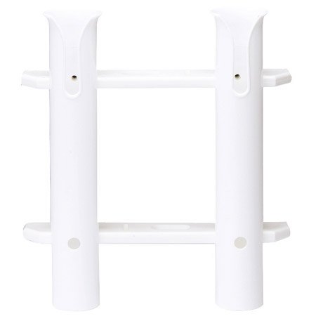 Unified Seasense 2 Rod Holder with Storage Rack, White