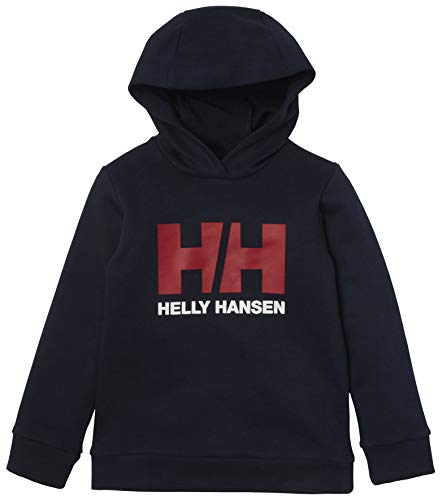 Helly Hansen Niño Unisex Sudadera Logo HH con Capucha, 7, Azul Marino