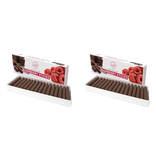 Sweet Candy Company Raspberry Milk Chocolate Sticks 10 Ounce (Pack of 2)