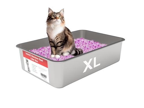 VehiGo Extra Large Metal Cat Litter Box