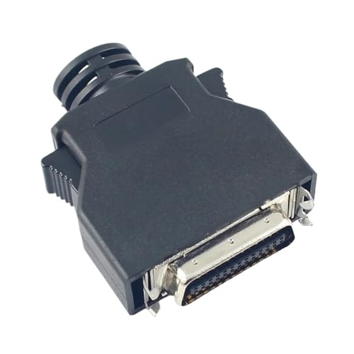 Male Solder Plug Connector Shell Kit shield For Cable Assembly(Black)