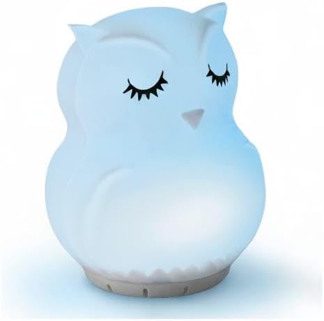 Mindfulness 'Breathing Owl' | 4-7-8 Guided Visual Meditation Breathing Light | 3 in 1 Device with Night Light & Noise Machine for ADHD Anxiety Stress Relief Sleep - Gift for Kids Adult Men Women