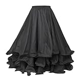 BellyLady Belly Dance Skirt Halloween Tribal Chiffon Tiered Maxi Full Skirt