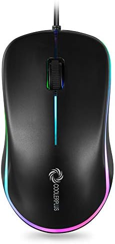 Coolerplus FC112 USB Optical Wired Computer Mouse with Easy Click for Office and Home, 1000DPI, Premium and Portable,Compatible with Windows PC, Laptop, Desktop, Notebook (Purple)