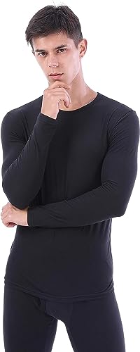YUSHOW-2-Pack-Mens-Thermal-Underwear-Tops-Long-Sleeve-Warm-Thermal-Shirts-for-Men-Ultra-Soft-Base-Layer