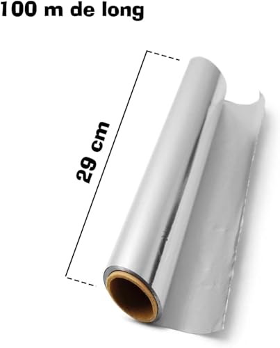 ALLBASA Aluminium Film, 29 cm x 100 Metres, Pack of 1, Lot 1 - Image 2