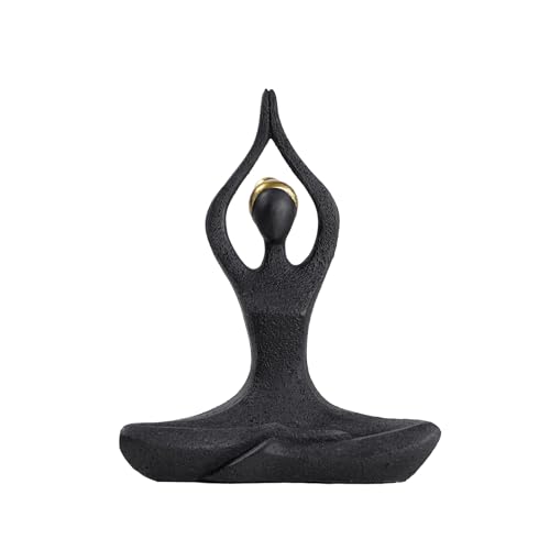 Figura de Resina en Pose de Yoga para Meditación miniatura 2