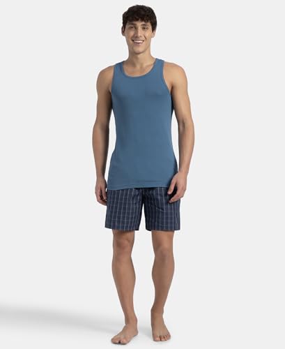 Image of Jockey 9922 Men Super Combed Cotton Rib Round Neck with Racerback Gym Vest