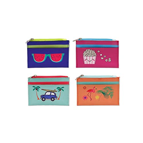 Lote de 15 Divertidos Monederos-Tarjeteros con Diferentes Diseños Surtidos. Carteras y Neceseres. Complementos. Regalos Originales. Detalles de Bodas, Comuniones, Bautizos, Cumpleaños. DK.