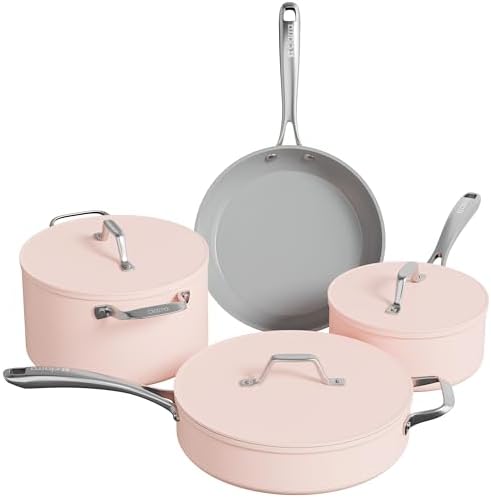 Casserole Dahlia 20 Cm MENASTYL - Revêtement Céramique Antiadhésif Sans PFAS - Aluminium 98% Recyclé - Compatible Induction