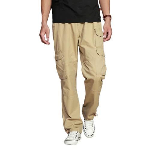 Pantalon cargo multi-poches homme coton épais ultra résistant
