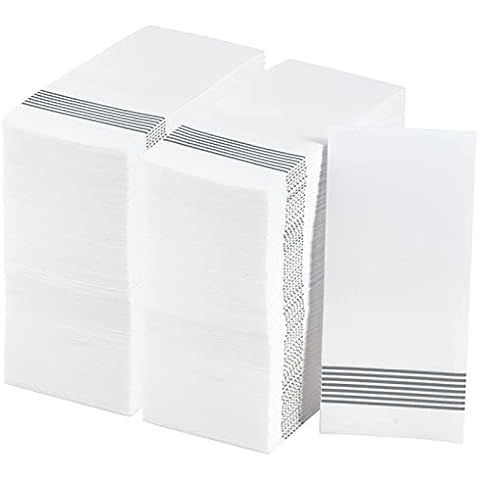 200 Packungen Leinen-ähnliche Gästetücher Einwegservietten Papier Cover