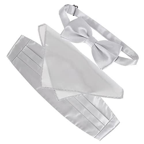Set Formal de Pajarita con Cinturilla y Pañuelo para Hombre
