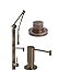 Waterstone 3700-3-SN Hunley Single Handle Kitchen Faucet with Pull Out Spray and Air Switch, Satin Nickel