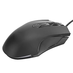 SUNGOOYUE RGB-Maus, Kabelgebunden, AJ52, Hochpräzise, ​​einstellbare DPI, USB-Gaming-Maus für -Office-Laptops (AJ52 Wettkampfschwarz)
