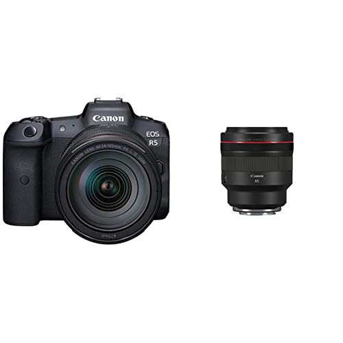 Image of Canon EOS R5 Full-Frame Mirrorless Camera w / RF24-105mm F4 L is USM Lens Kit - 8K Video, 45 Megapixel Full-Frame CMOS Sensor, DIGIC X Image Processor, Up to 12 fps Mechanical Shutter (Body + Lens)