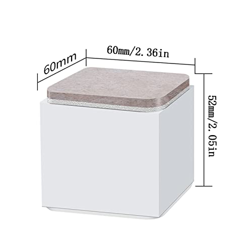 Elevadores de cama autoadhesivos para un dormitorio moderno, amplio y organizado 8