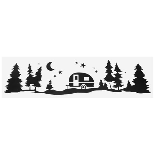 Camping Aufkleber für Wohnwagen Kreative Sticker mit Sternen Mond...