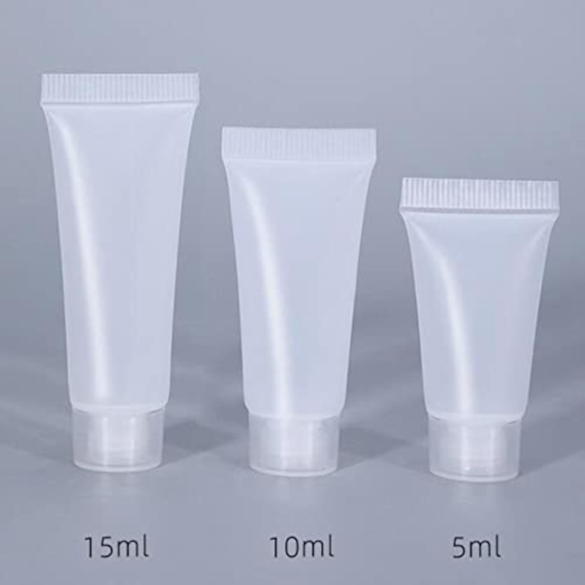 100Pcs Empty Soft Tubes Bottle 5Ml With Caps