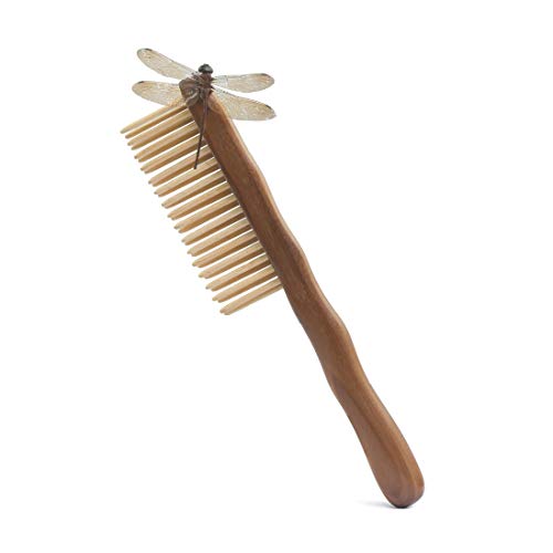 Sandalwood Hair Comb, 100% Handmade Wooden Detangling Wide Tooth Comb with Natural Aroma