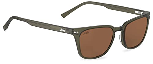 Hobie Vista Polarized Square Sunglasses, Shiny Crystal Olive, OSFA