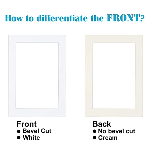 Paspartú A4 blanco para decorar la pared del salón con fotografías de 6 x 8 6