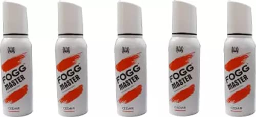 FOGG MASTER CEDAR (PACK OF 5) Body Spray - For Men & Women (600 ml, Pack of 5)