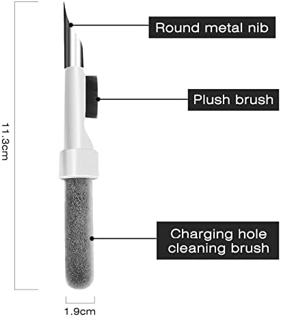 Siumir Bluetooth Earbuds Cleaning Pen Compatible with Airpods, Headphone Cleaner Compatible with Airpods with Soft Dust Removal Brush Pen for Headphones, Charging Box, Camera, Mobile Phones