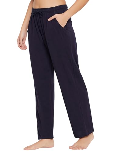Image of Clovia Women's Cotton Lounge Pyjama Pant with Side Pocket