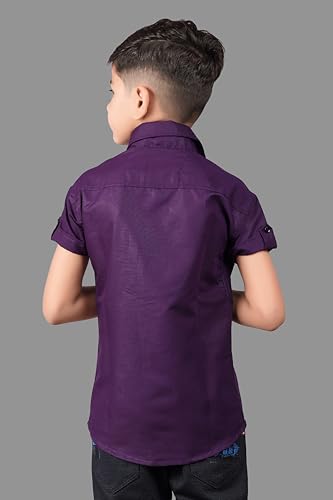 Image of Boy's Regular Fit Cotton Blend Shirts