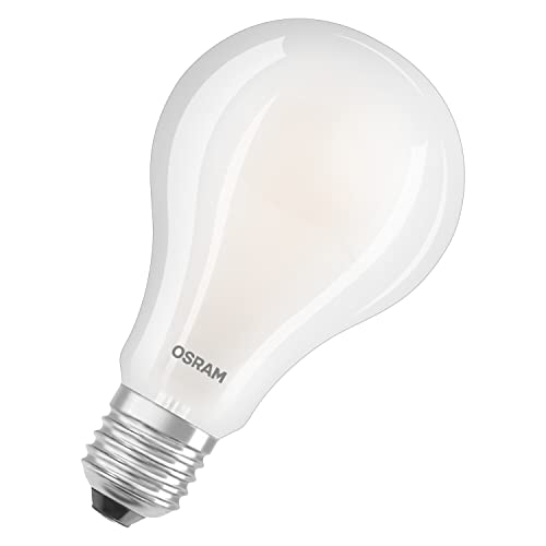 OSRAM Lampada LED, Attacco: E27, Cool White, 4000 K, 24 W, sostituzione per 200 W Incandescent bulb, opaco, LED STAR CLASSIC A,Confezione da 1