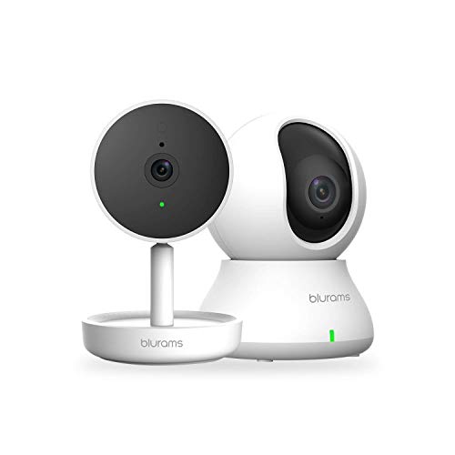 blurams Indoor Security Camera Bundle Set, 1080p Baby Monitor Pet/Nanny Camera w/ Two-Way Audio | Sound/Person Detection | IR Night Vision | Cloud&Local Storage | Works with Alexa and Google Assistant