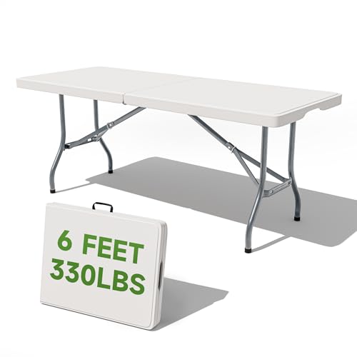 Ortus Collective Folding Table 6 Foot - Heavy Duty 330LBS Capacity, Sturdy & Foldable Design with...