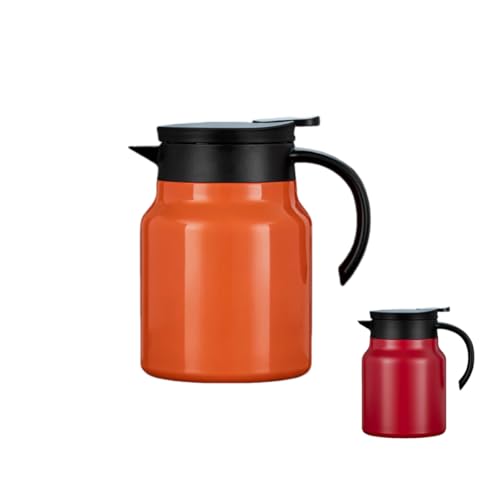 Sandqvipa���|�b�g �X�e�����X�������t�� �^��f�M ��d�\�� ������� �e�B�[�|�b�g �R�[�q�[�|�b�g �L�� �� (�N�₩�ȃI�����W [SUS316�X�e�����X�A�����������t��],1500ml)