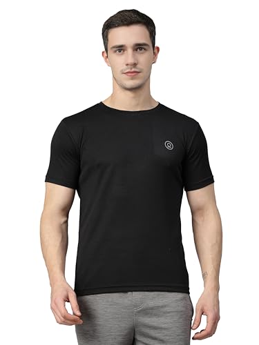 Chkokko gym t shirts for men workout activewear solid quick dry s...