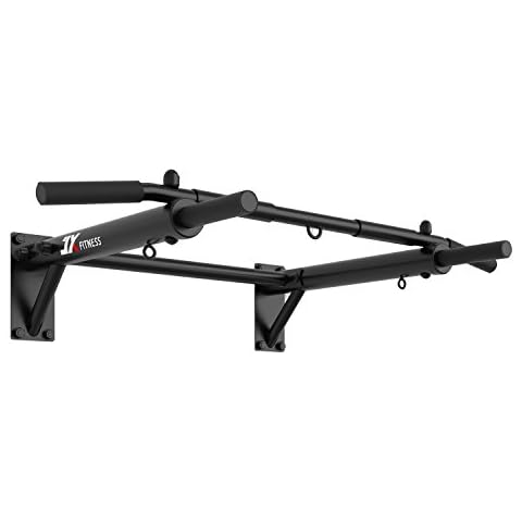 JX FITNESS Pull Up Bar Wall Mounted Chin Up Bar Home Gym Punch Bag and TRX Training Hook Exercise Bracket Upper Body Workout Bar Cover