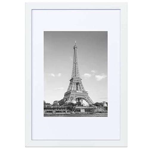 Raoendis a3 額縁 1枚セット 壁掛け フォトフレーム 軽量額縁 ポスターフレーム 縦置き・横置き可能 ホワイト【サイズ29.7x42cm】