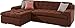 Produktbild New Level Roof /  Ecksofa / Stoff / Braun / 245x154x77 cm (BxTxH) / Recamiere links