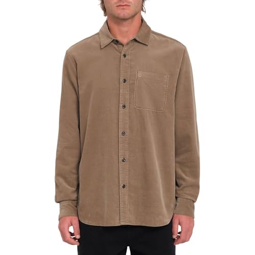 Volcom Zander Long Sleeve Shirt XL avec textile résistant et poches poitrine fonctionnelles