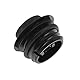 HDBUBALUS CNC Smooth Dash Fuel Console Cover and Gas Tank Cap for Harley Touring Model Schwarz