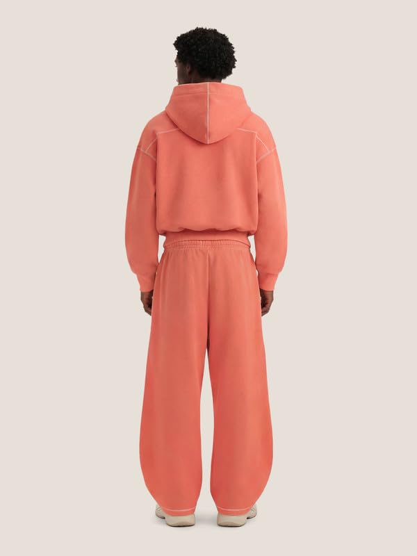 Aelfric Eden Męski dres treningowy, baggy, damski, oversize, strój rekreacyjny, uniseks, strój domowy, strój sportowy, z zamkiem błyskawicznym, zestaw z beczką, spodnie do biegania, strój sportowy