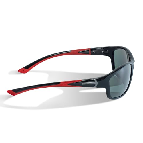 Image of BNUS Polarized Corning Glass Lens Sunglasses for Men Fishing & Driving | Durable scratch-resistant lenses, matte no-paint frame, wrap-around, great for running, cycling & all-day wear
