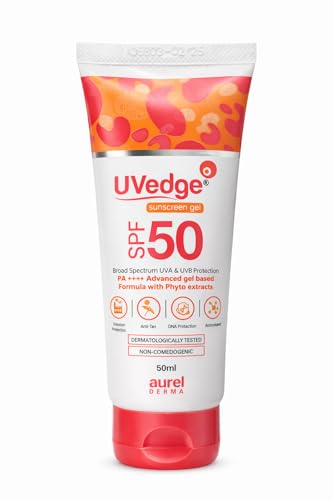 Image of Uv Edge Spf 50 Sunscreen Gel For All Skin Type, 1 Count