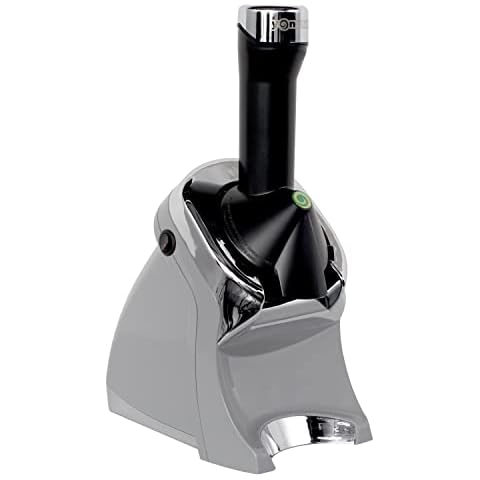 Yonanas 988GY Deluxe Vegan Non-Dairy Frozen Fruit Soft Serve Dessert Maker, BPA Free, Includes 75 Recipes, 200 Watts, Gray Cover