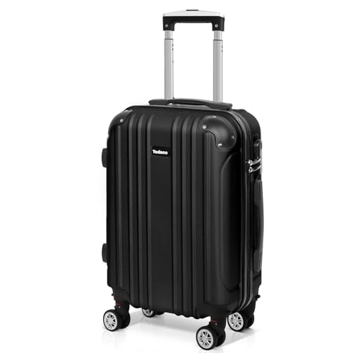 Todeco Valise Cabine 55cm, Valise de Voyage Rigide et...