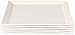 Fortessa Fortaluxe SuperWhite Vitrified China Dinnerware, Tavola 10-Inch Square Flat Bottom Plates, Set of 6
