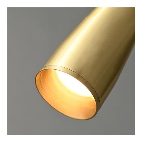 Lampe suspendue dorée en cuivre chic lustre chic salon